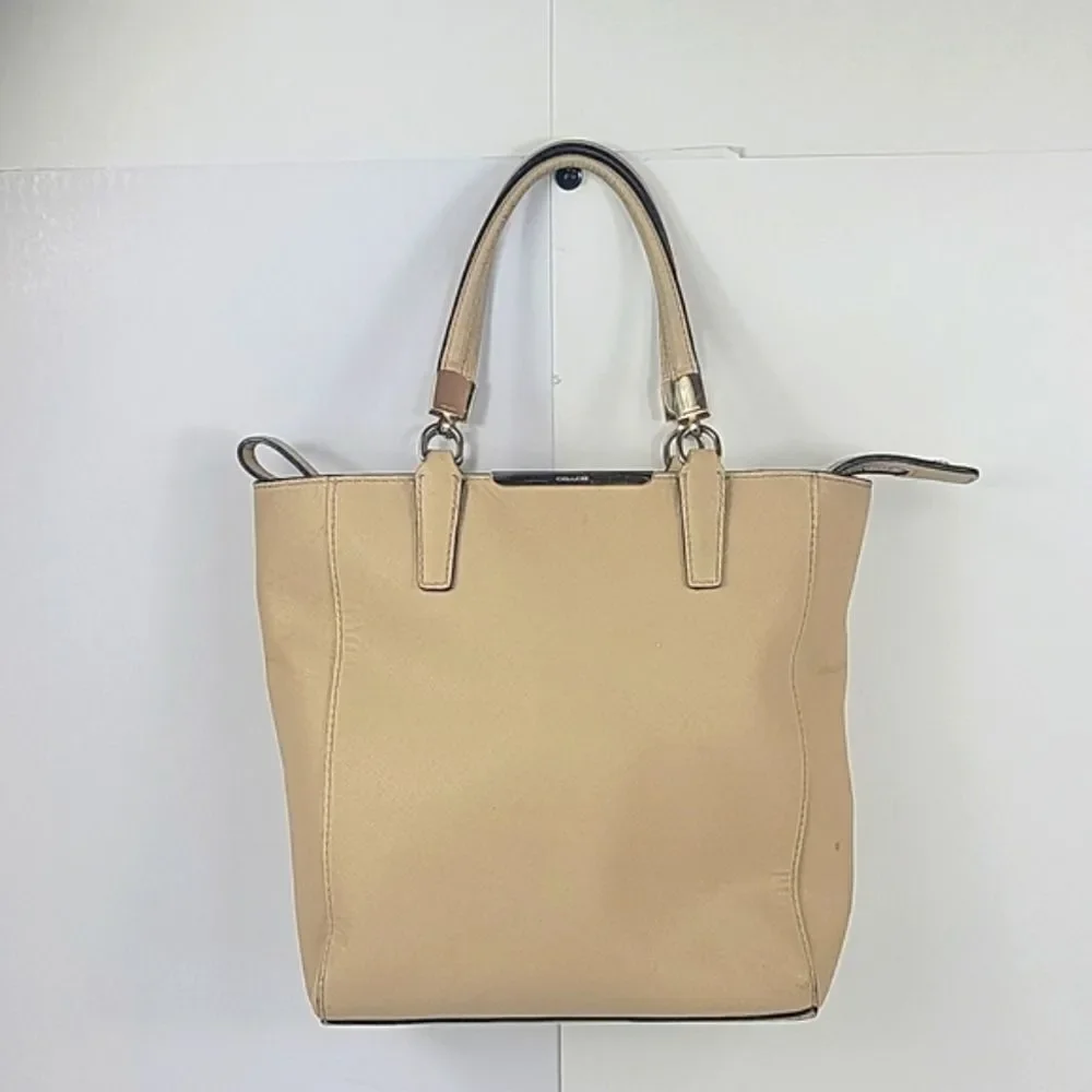 Coach Madison Saffiano Leather Mini North/South Tote